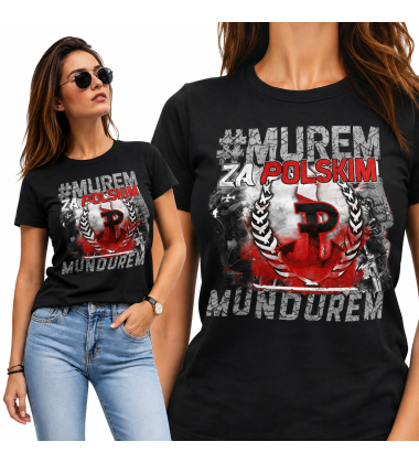 Koszulka damska MUREM ZA POLSKIM MUNDUREM